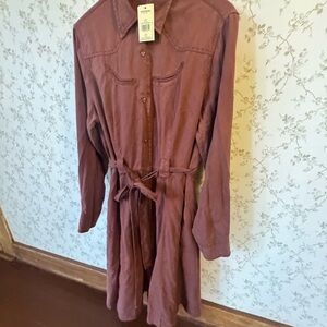 Stetson Rust Shirt Dress